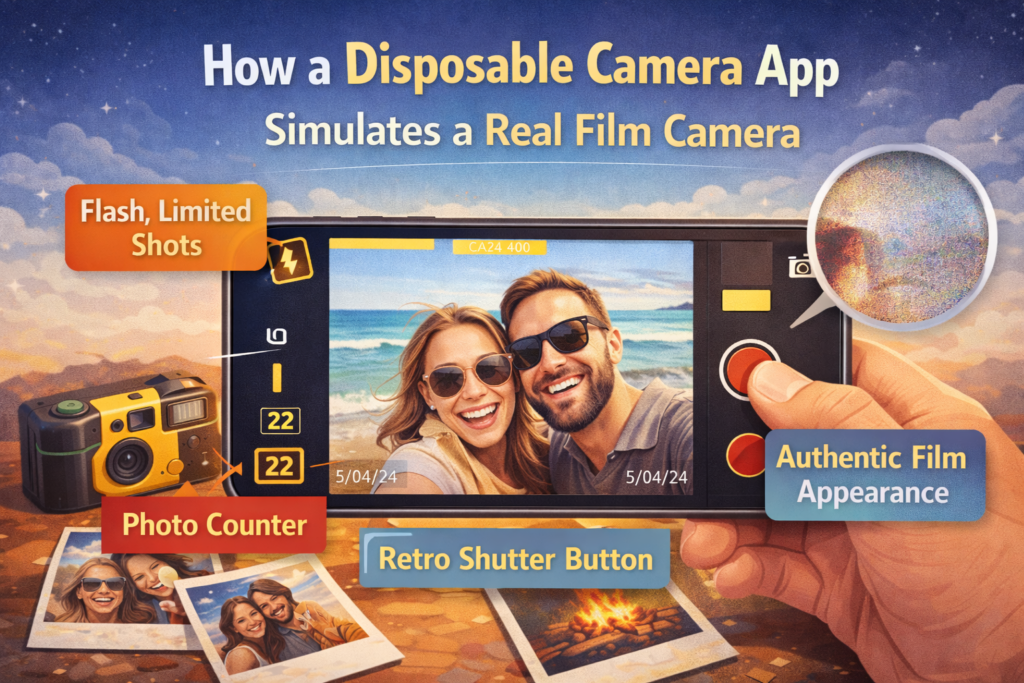 How a Disposable Camera App Simulates a Real Film Camera